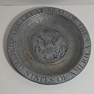 Vintage United States Great Seal Decorative Plate - Inv.no.499